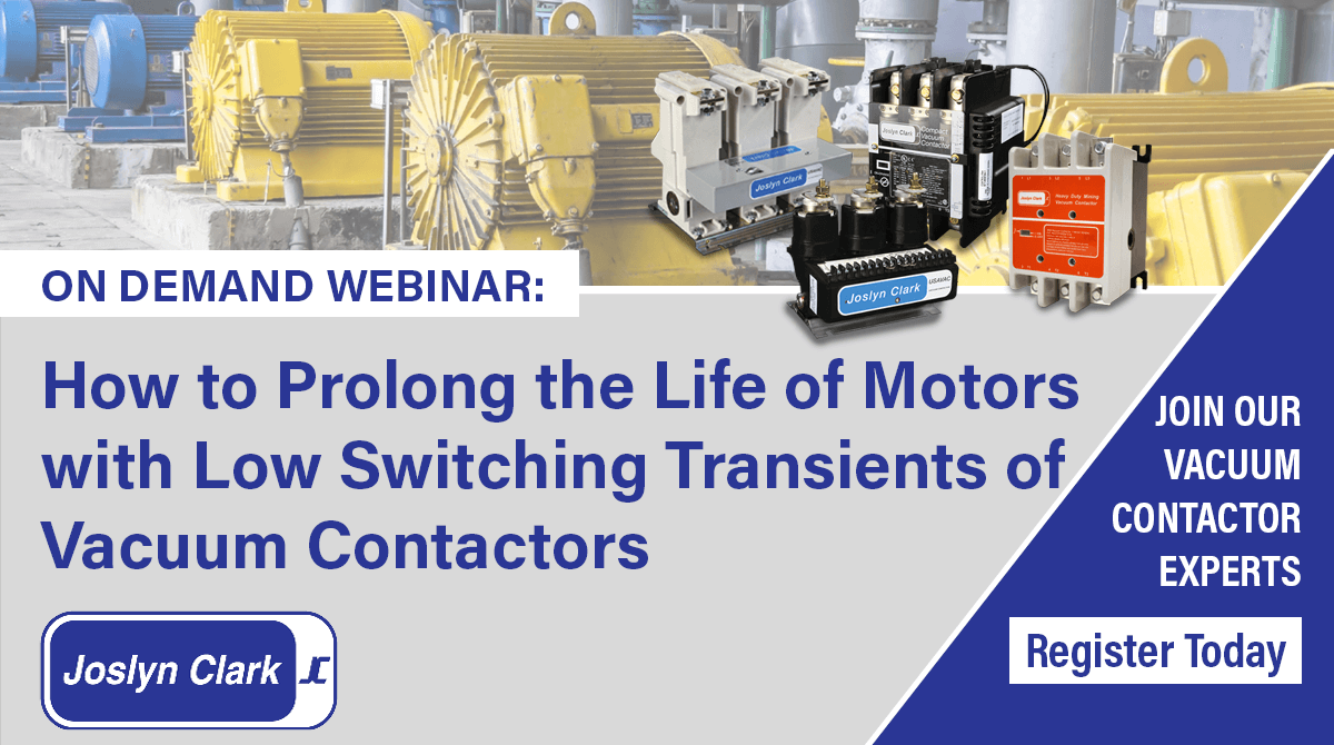 Prolong Motor Life with Vacuum Contactors