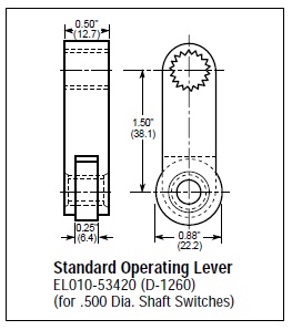 Standard Operating Lever 