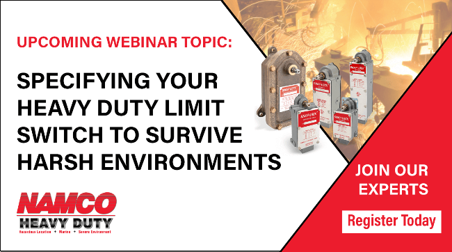 Webinar Specify Limit Switches for Harsh Envrionments