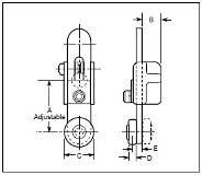 EL Series Adjustable Straight Operating Lever