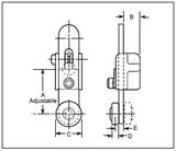 EL Series Adjustable Straight Operating Lever