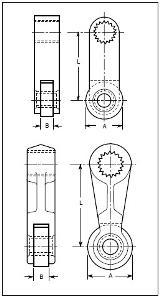 EL Series Regular Straight Style R Operating Lever