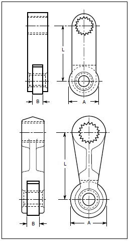 EL Series Regular Straight Style R Operating Lever