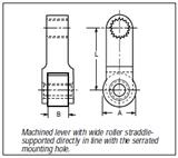 EL Series Wide Roller Regular Type Style RW Operating Lever