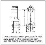 EL Series Wide Roller Offset Type Style RWO Operating Lever