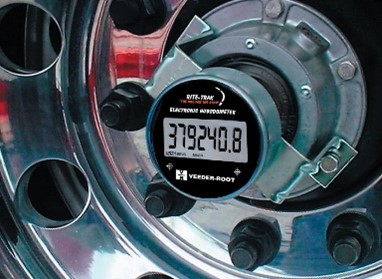 Electronic Hubodometer Mounted Electronic Hubodometer Mounted